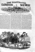 Original Old Antique Print 1852 GMining Australia Mount Alexander Black 19th