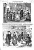 Original Old Antique Print 1852 Royal Academy Art Eugene Aram Laura Avignon