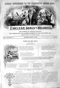 Original Old Antique Print 1852 English Songs Melodies Sheet Music Derwentwater