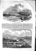 Original Old Antique Print 1852 Eastbourne Sussex England Whitby Yo Victorian