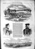 Original Old Antique Print 1852 Gen Point Ballarat Ships Hobson'S Bay Victorian