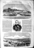 Original Old Antique Print 1852 Cattle Show Earl Ducie Agricultural Societ 19th