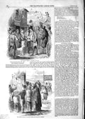 Original Old Antique Print 1852 Kilkenny Election Peasantry Candidates Voting