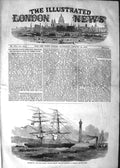 Old Antique Print 1852 Lizzie Webber Emigrant Ship Sunderland Australia 19th