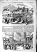 Old Antique Print 1852 Queen England Belgium Antwerp Royal Yacht Laacken 19th