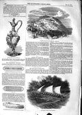Old Antique Print 1852 Richardson Tubular Life-Boat Blue Flag Cumberland 19th