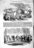 Old Antique Print 1852 Lord Lieutenant Queen College Galway Agricultural 19th