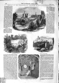 Original Old Antique Print 1852 Warkworth Castle Hermitage Prudhoe Ty Victorian