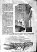 Old Antique Print 1852 Grand Staircase Holyrood Palace Cornwall Railway 19th
