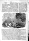 Old Antique Print 1852 Descent Green Balloon Pirbright Common Guildford 19th
