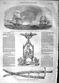 Old Antique Print 1852 Ship Thomas Thompson Liverpool Sword Napier Scinde 19th