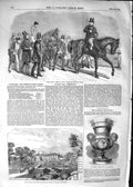 Original Old Antique Print 1852 Stockwell Horse Leger Glossop Hall Duke Norfolk