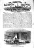 Original Old Antique Print 1852 Duke Wellington Room Death Bed Walmer Castle
