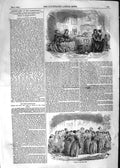 Original Old Antique Print 1852 Pastrycooks School Students Kitty Letters 19th