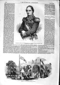 Old Antique Print 1852 Viscount Hardinge Horticultural Society Montreal 19th