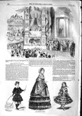 Original Old Antique Print 1852 Rachel President Theatre Francais Paris Fashion