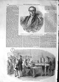 Old Antique Print 1852 Thomas Challis M.P. Submarine Telegraph Cornhill 19th