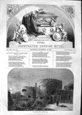 Original Old Antique Print 1852 Midnight Watch Tower Walmer Castle Victorian
