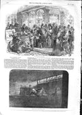 Old Antique Print 1852 Remains Late Earl Shrewsbury Peter'S Chapel Alton 19th