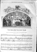 Original Old Antique Print 1852 Elfin Hazlenook Treasure Winter Scene Foster