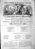 Old Antique Print 1852 English Songs Melodies Sheet Music Breathe Sadness 19th