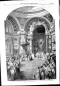Old Antique Print 1853 Chapter Order Don Carlos Madrid King Queen Spain 19th