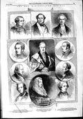 Old Antique Print 1853 Parliament Russell Granville Palmerston Gladstone 19th