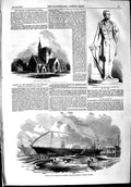 Original Old Antique Print 1853 Marquis Dalhousie Church Kingswood Vectis Cowes