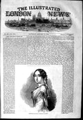 Original Old Antique Print 1853 Portrait Empress French Mademoiselle De Montijo