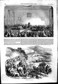 Old Antique Print 1853 University Sydney Bear Hunting Pyreness Mountains 19th