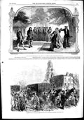 Original Old Antique Print 1853 Cupid Princess Theatre Australia GBank England