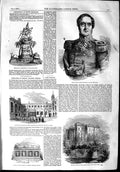 Old Antique Print 1853 Lord Raglan Castle Trinity College Oxford Maugham 19th