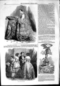 Original Old Antique Print 1853 Empress French Bridal Costume Colonel Fancourt
