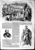 Original Old Antique Print 1853 Johnstone Industrial Exhibition Orfila Stat 19th