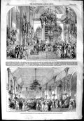Old Antique Print 1853 Reception Emperor French Legislative Body Perdus 19th