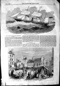 Old Antique Print 1853 Australian Royal Mail Steam Ship Sydney Ham Paris 19th