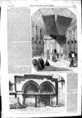 Original Old Antique Print 1853 Shrine Holy Sepulchre Jerusalem Palestine Egypt