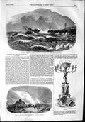 Original Old Antique Print 1853 Ship Wreck Duke Sutherland Aberdeen Godlanton
