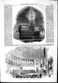 Old Antique Print 1853 Hotel De Ville Brussels Duke Brabant Prince Royal 19th