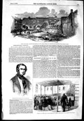 Original Old Antique Print 1853 John Rivett Carnac Model Lodging-House New 19th