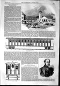 Old Antique Print 1853 Baltimore Washington Railway Train Humphrey Brown 19th
