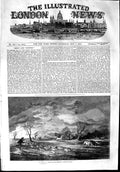 Original Old Antique Print 1853 Scene Bush Fire Australia Sheep Farmer Horses