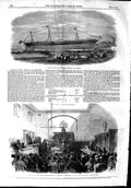 Old Antique Print 1853 Iron Steam Ship Atrato Greenock Bow Street Police 19th