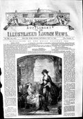 Original Old Antique Print 1853 Faed Fine Art Sophia Olivia Ladies Garden Scene
