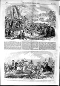 Old Antique Print 1853 Whitsuntide Greenwich Park Pony Races Blackheath 19th