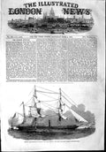 Original Old Antique Print 1853 Arctic Expedition John Franklin Screw Ship 19th