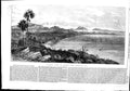 Original Old Antique Print 1853 View Bombay India Malabar Hill Mountains 19th