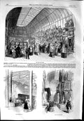 Original Old Antique Print 1853 Exhibition Fine Art Court Chinese Woollens 19th