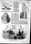 Old Antique Print 1853 Statue Dargan Marble Dolphin Roney Prince France 19th