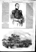 Old Antique Print 1853 Royal Highness Duke Genoa Camp Satory Versailles 19th
